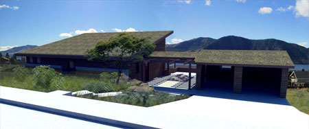Sketch of passive-design home